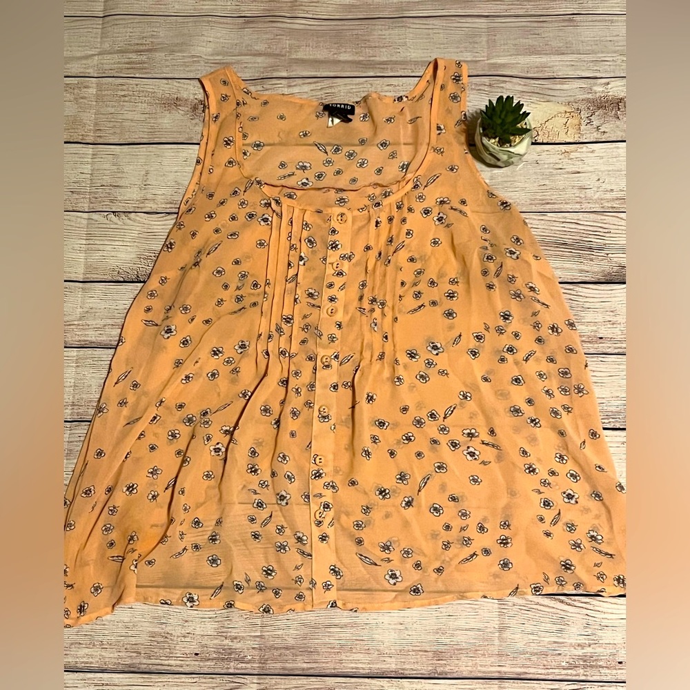 TORRID L. Pink/Peach sleeveless top